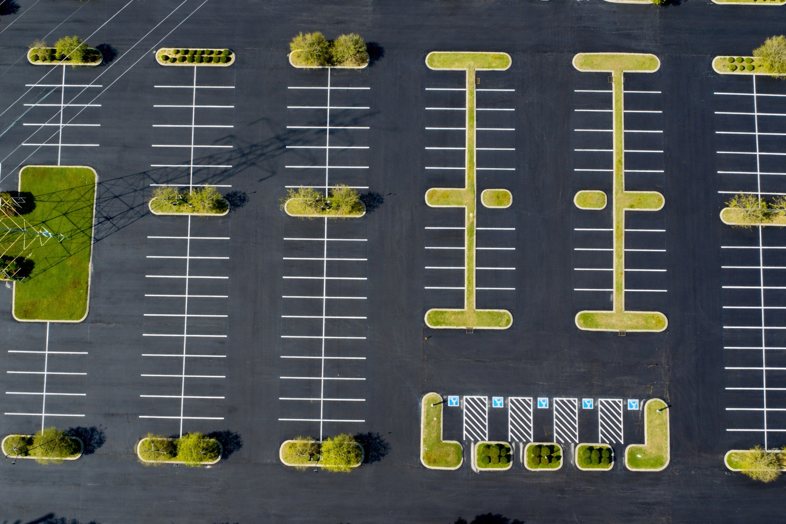 asphalt parking lot